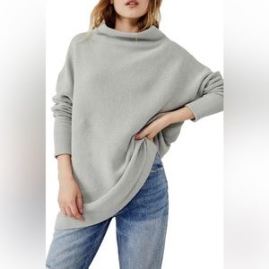 Free People Ottoman Slouchy Tunic - Color: Grey Ice